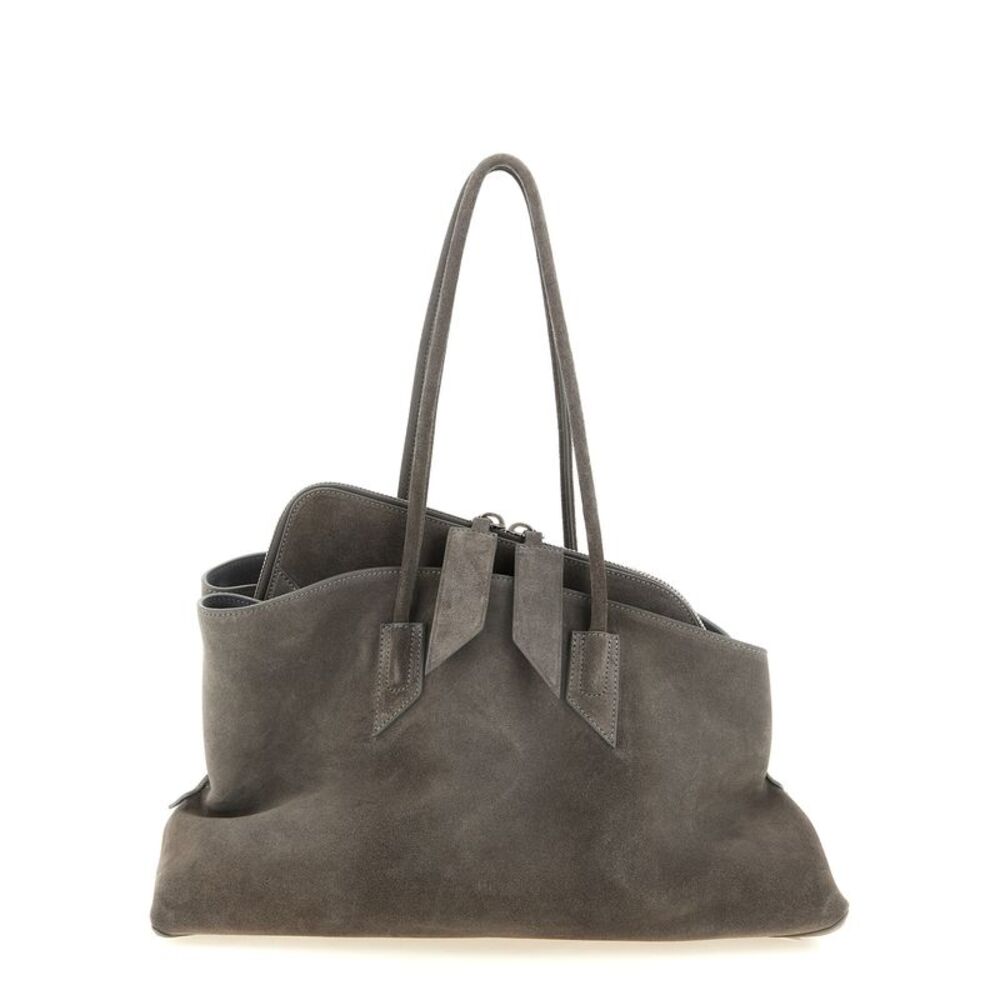 The Attico Gray Bovine Leather Shoulder Women's Bag